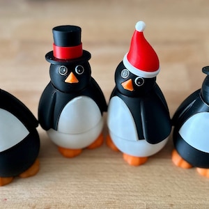 Adorable 3D Printed Posable Penguin - Articulated Penguin Figurine