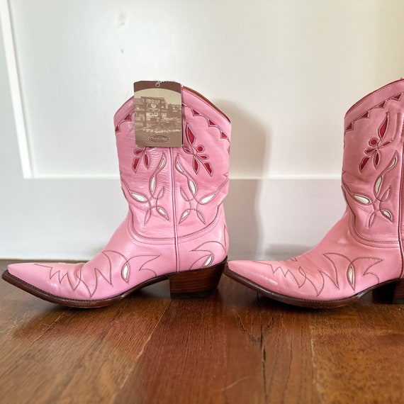 OLD GRINGO VINTAGE 1990S Pink Cowboy Boots, Mint … - image 2