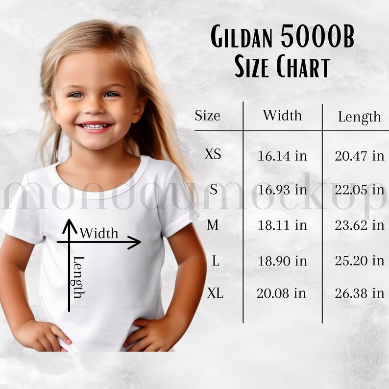 Gildan 15000B Size Chart, Sizing Guide, Kid Tshirt, Shirt Size Chart