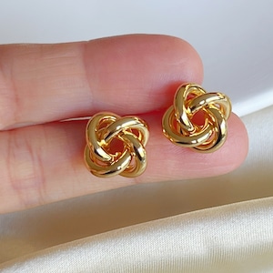 Twisted Stud Earring, Love Knot Earrings, Dainty Stud Earrings, Minimalist Earrings, Simple Classic Earrings, Best Birthday Gift for Her