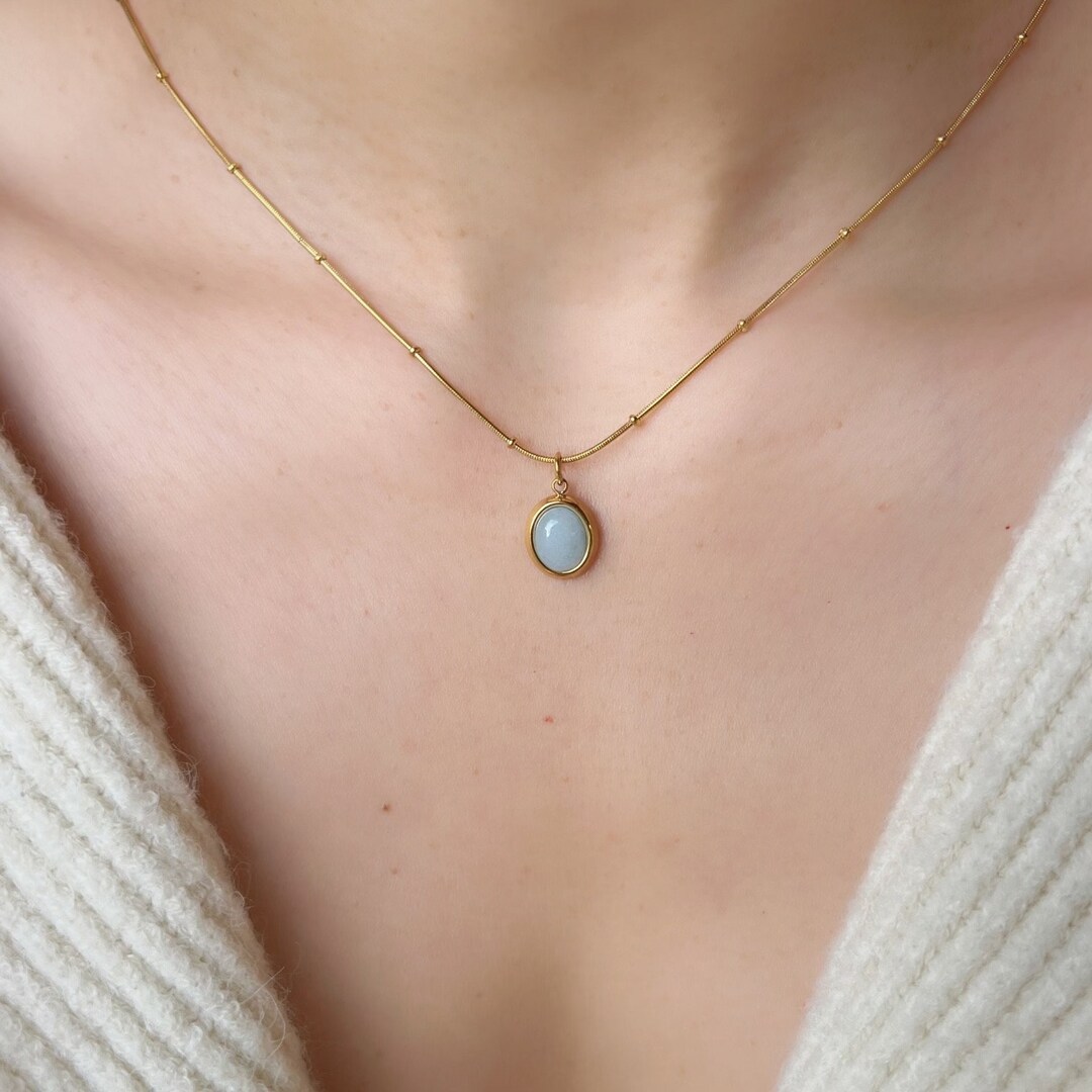 N051 'Everyday' Jade Pendant Necklace main image 0