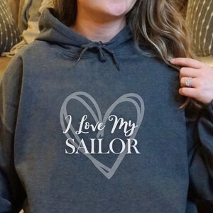 Navy wife hoodie cheap