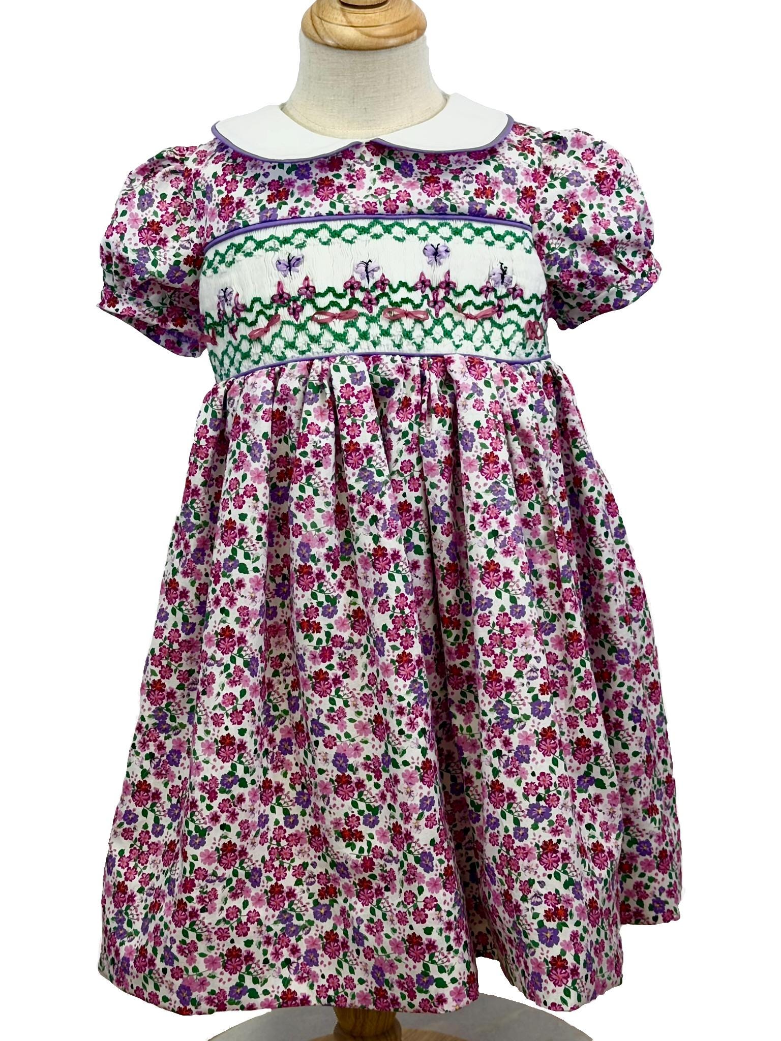 4t Purple Smocked Easter Dress - Etsy