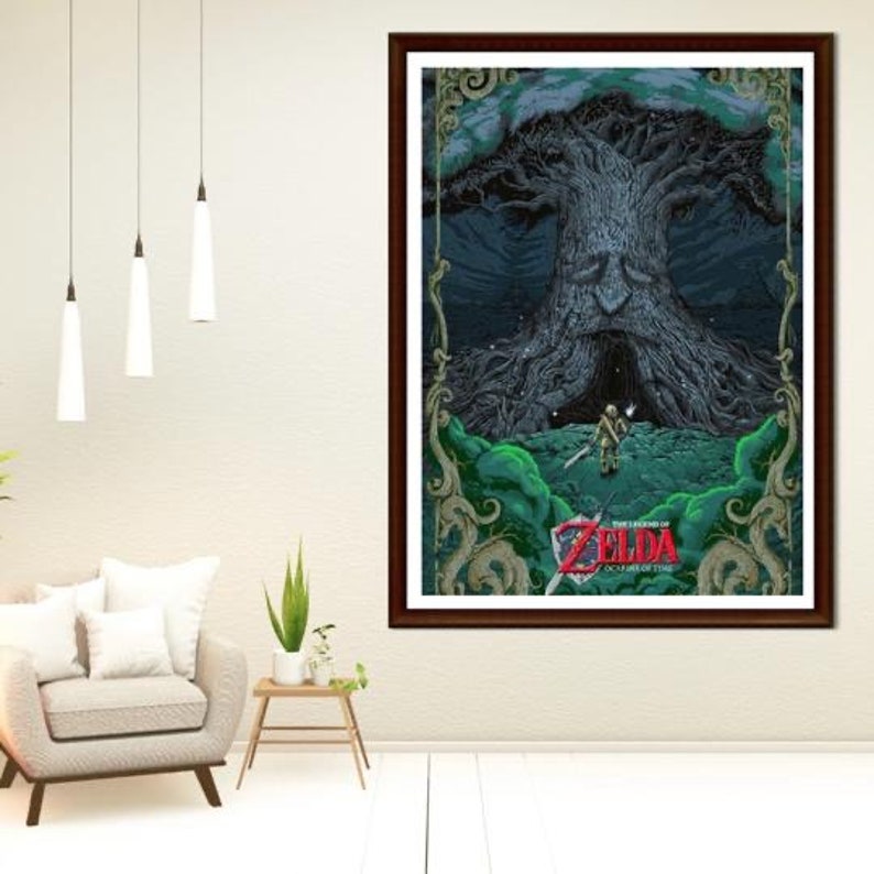 The Legend of Zelda Canvas Poster Wall Art Home Decor Etsy