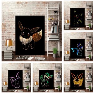  Bundle - 2 Items - Pokemon Eevee Evolutions Poster - 91.5 x  61cms (36 x 24 Inches) and a Set of 4 Repositionable Adhesive Pads for Easy  Wall Fixing: Posters & Prints