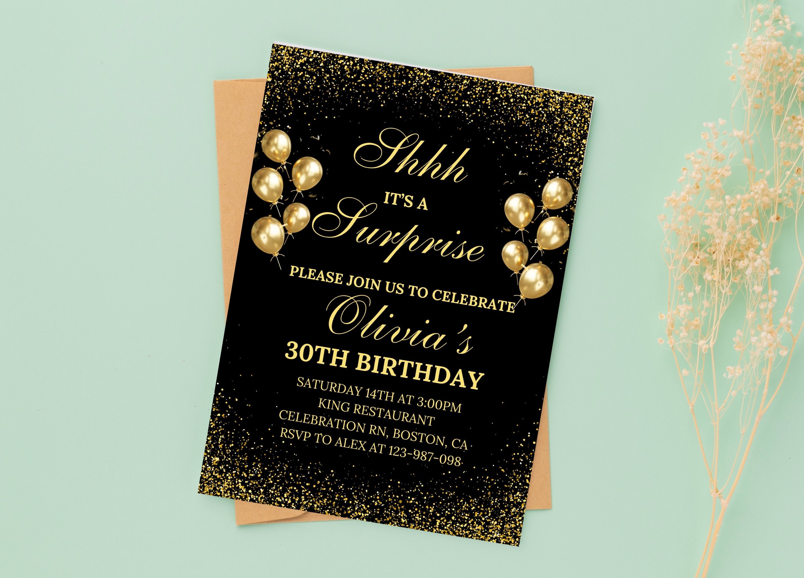 Surprise Birthday Party Evite Template Surprise Party Electronic Surprise Birthday Party Evite Template Surprise Party Electronic