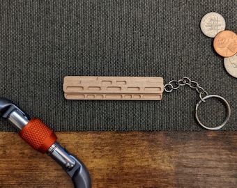 Rock Climbing Hangboard Keychain (Square Style)