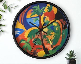 Gauguin Inspired Wall Clock