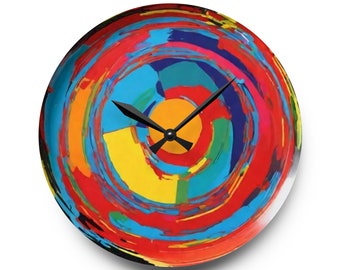 Warhol Inspired Acrylic Wall Clock