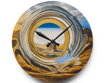 Dali Inspired Acrylic Wall Clock