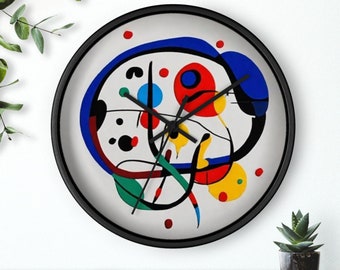 Miro Inspired Wall Clock