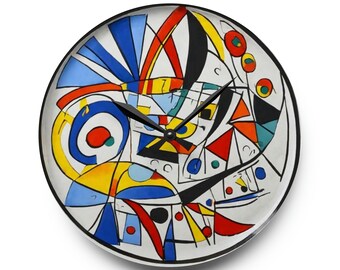 Picasso Inspired Acrylic Wall Clock