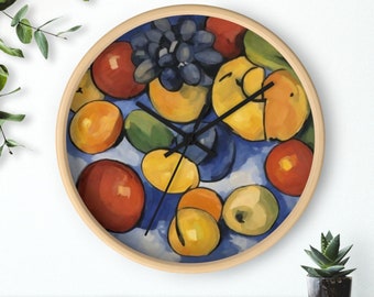 Cezanne Inspired Wall Clock