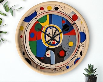 Miro Inspired Wall Clock