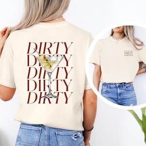 Dirty Martini Shirt | Cocktail and Social Club Tee | Dirty Martini Gift | Bachelorette Party T-Shirt | Birthday Gift for Best Friend