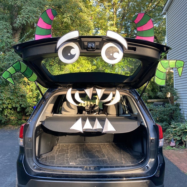 Trunk or Treat Car Decorating Kit - Silly Monster - Easy DIY Printable Kit