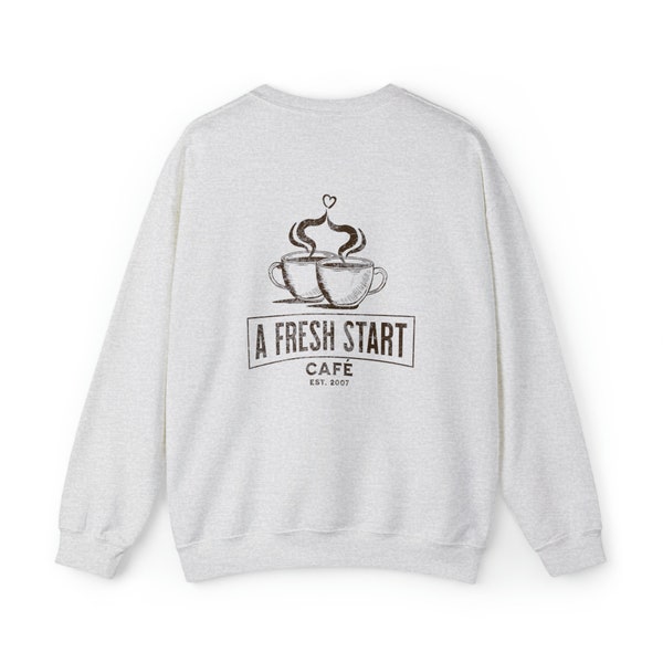 A Fresh Start Cafe Crewneck Sweatshirt - Dramione Remain Nameless Fanfic Gift