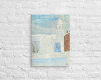 Canvas Art Print Cycladic House