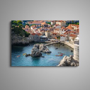 Dubrovnik Coast Art Canvas | Dubrovnik Fine Art Photograph | Croatia Photo | Croatia Home Decor Wall Art | Dubrovnik Cove Photo