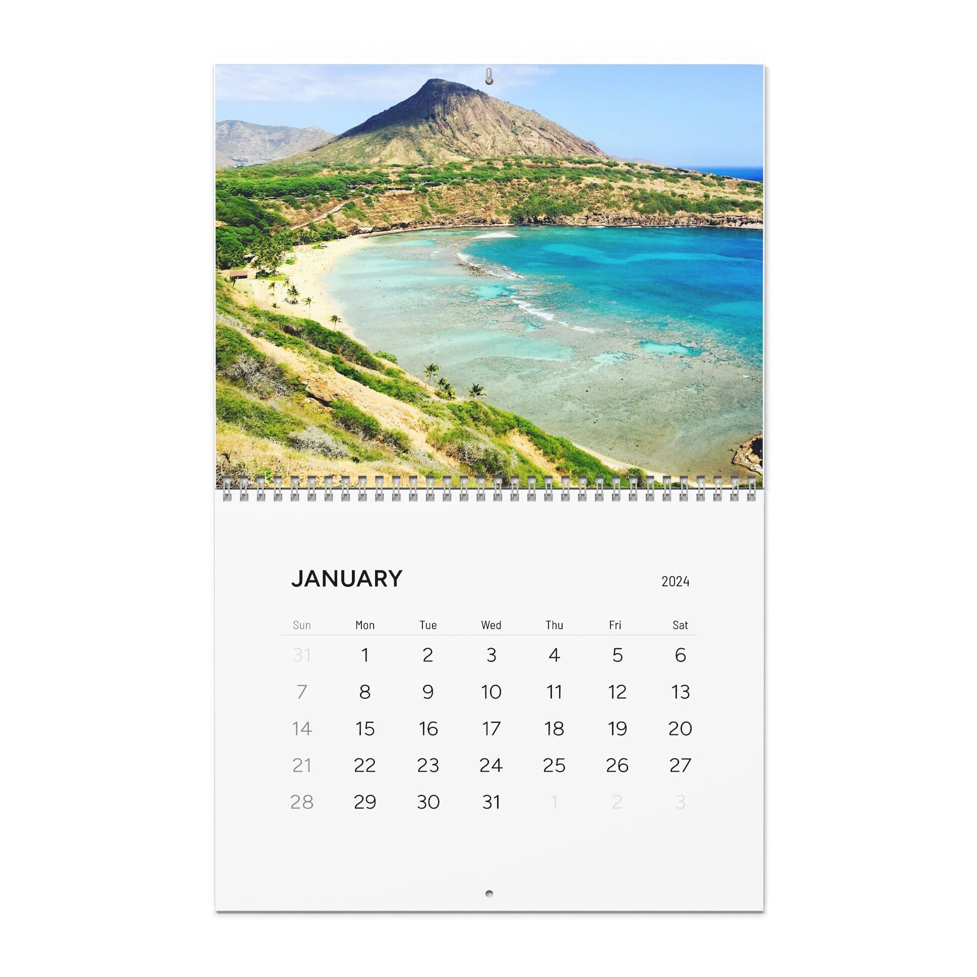 Hawaii Calendar 2024 Small Wall Calendar 2024 Wall Calendar 2024