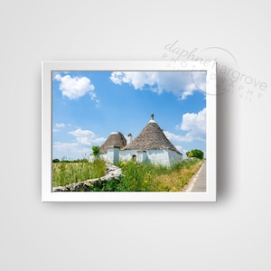 Trulli Wall Art Printable | Alberobello | Puglia | Italian Countryside | Italy Wall Decor | La Dolce Vita | Printable Home Decor Italy