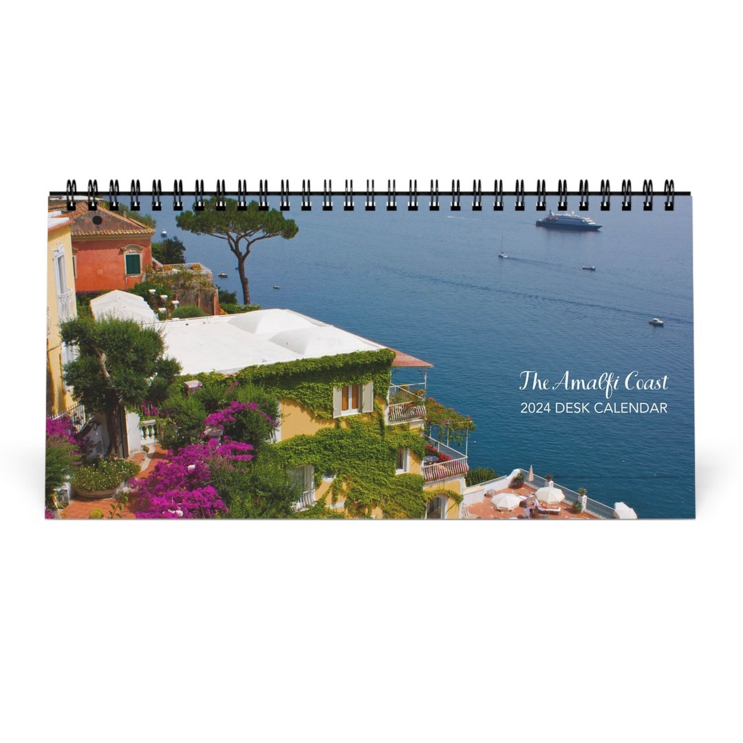 Amalfi Coast Desk Calendar 2024 Amalfi Coast Italy Small Etsy