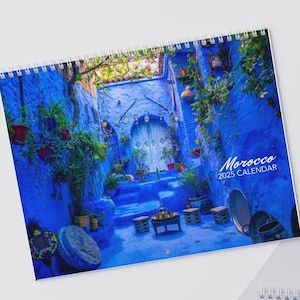 Calendario da parete Marocco 2025 / Foto Marocco / Calendario da parete piccolo / Calendario da parete 2025 / Calendario con foto Marocco 2025 / Calendario sospeso 2025