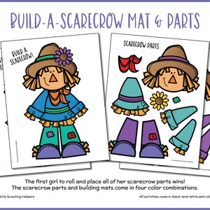 Girl Scout Promise &amp; Law: Fall Crafts Games Coloring Sheets - Etsy