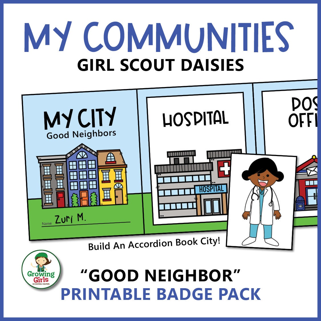 Girl Scout Daisies: "Good Neighbor" Printable Badge Pack | Activities for All 3 Steps! | 25-Page Instant PDF Download