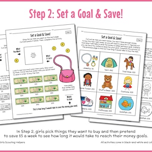 Girl Scout Daisies: "my Money Choices" Printable Activity Book | Badge ...