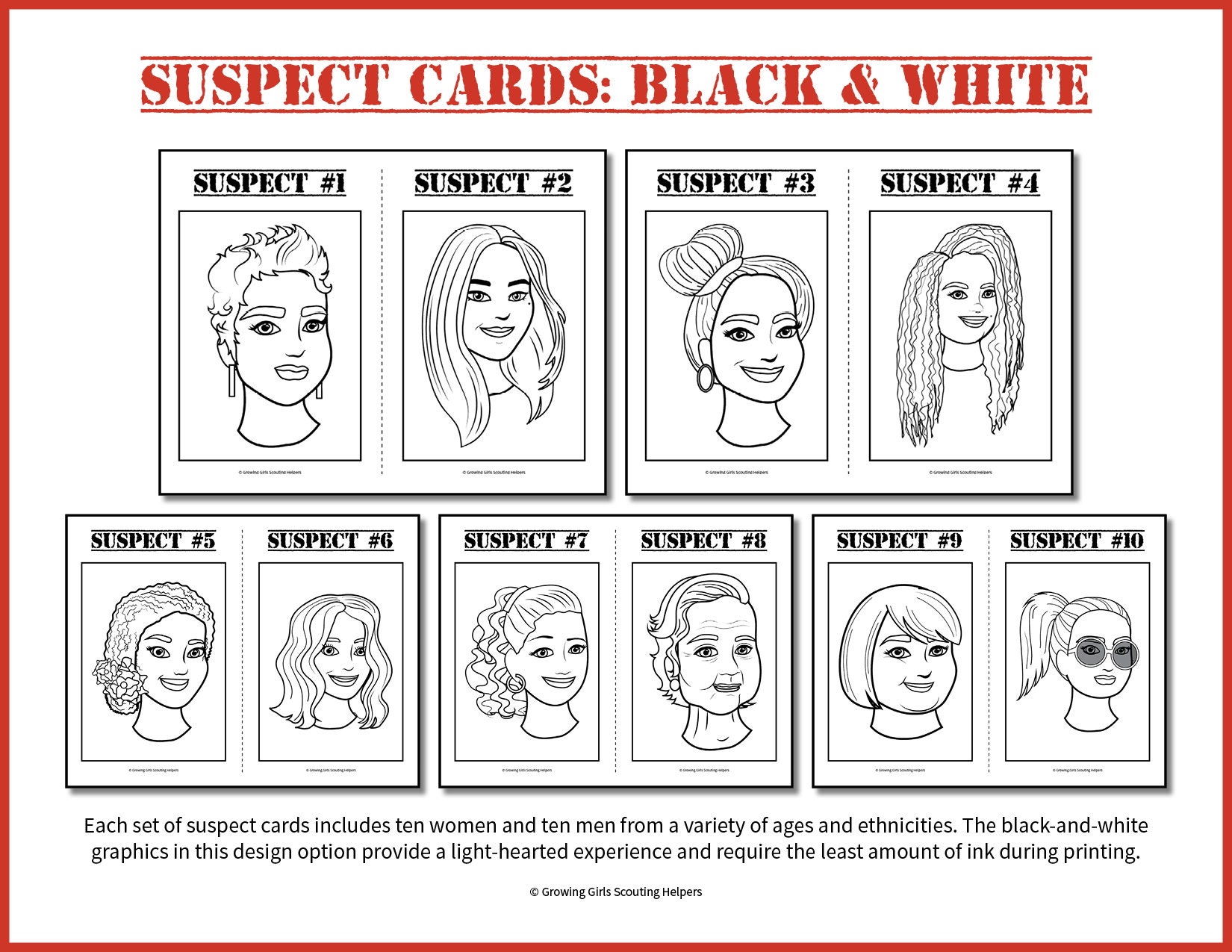 Girl Scout Cadettes: "special Agent" Printable Activity Pack | Sketch ...