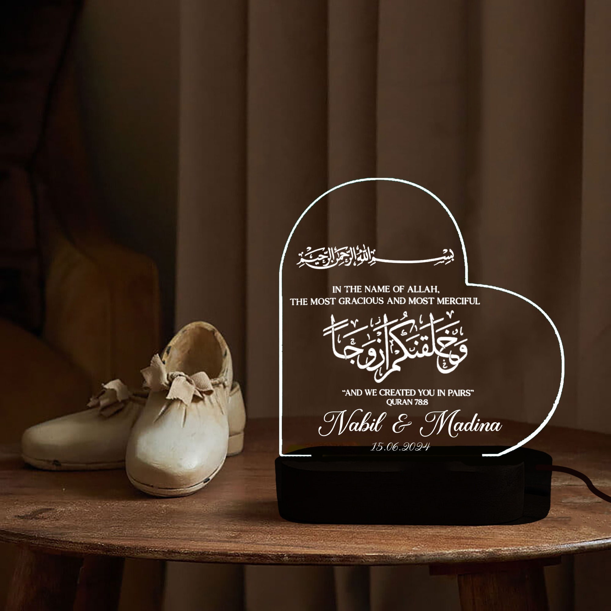 Sceau de muhammad en verre trempé art mural islamique décor Sceau de muhammad en verre trempé art mural islamique décor