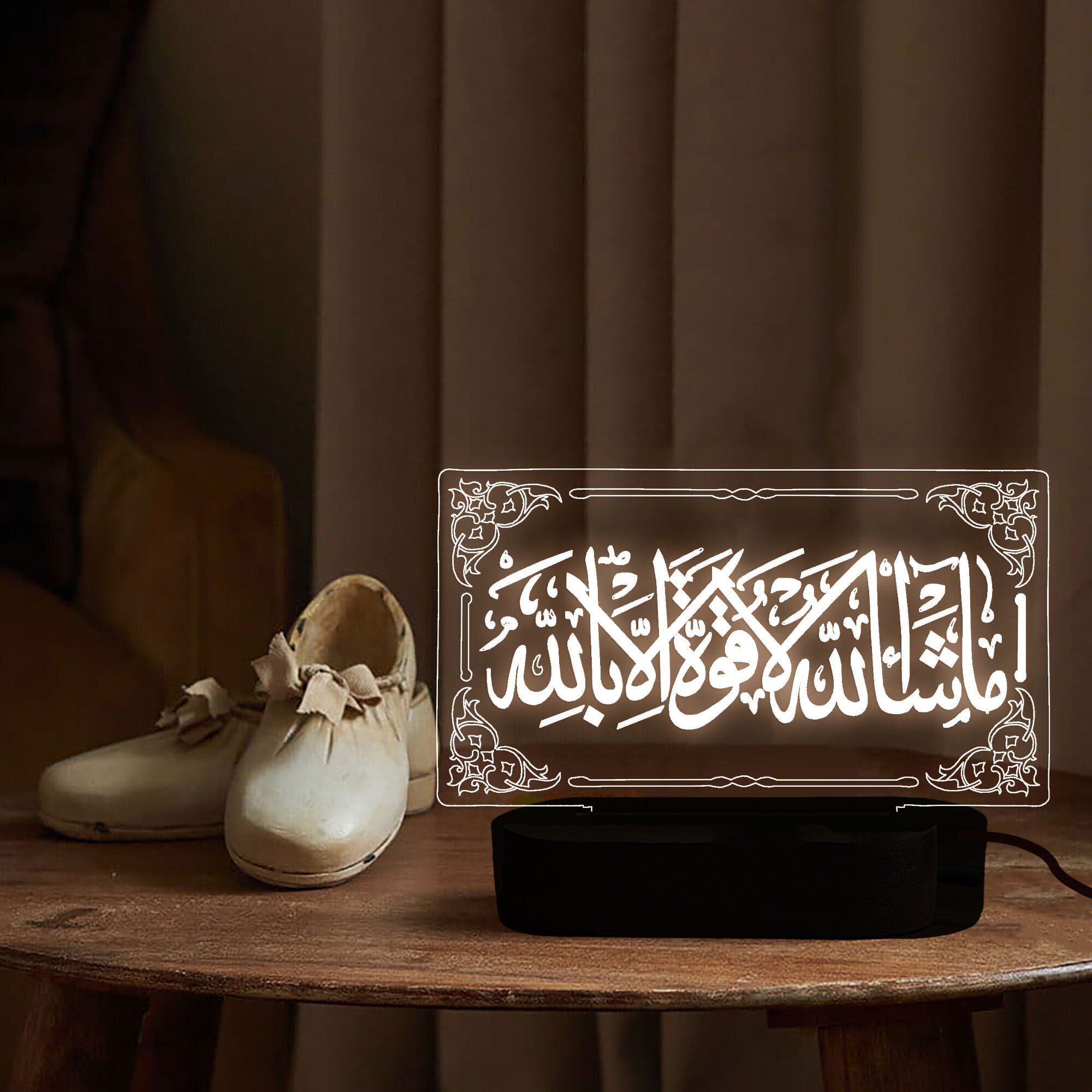 Ramadan Kareem Night Light,Eid Mubarak Decoration LED lamp,Ramadan Decorations Eid Gifts Islamic Decor,Islamic Home Decor,Gift for Muslims
