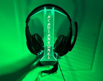 Headphone Stand for gamer, Custom Headphone Holder, Gamer 3D Night Light, Gamer Headset Stand,Christmas Gamer gifts, Streamer Gift,xmas gift