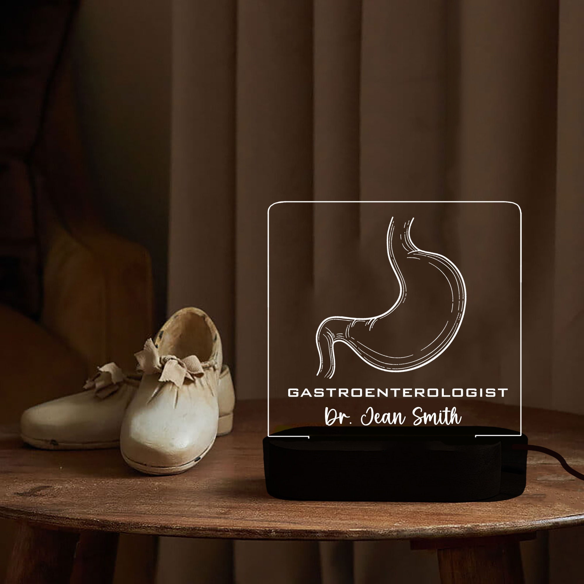 Personalized Gastroenterologist Night Light,Custom Stomach Gifts,Perfect Medical Grad Gift,Stomach Led Light Gift for Gastroenterology