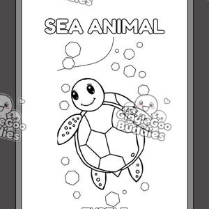 Sea Animals Coloring Page