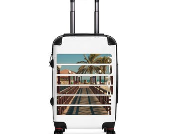 Maleta de rayas veraniegas