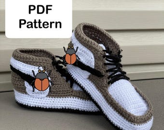 Baskets montantes pour la maison - Patron PDF au crochet