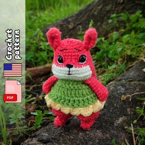 Squirrel. Crochet pattern. Amigurumi PDF file English