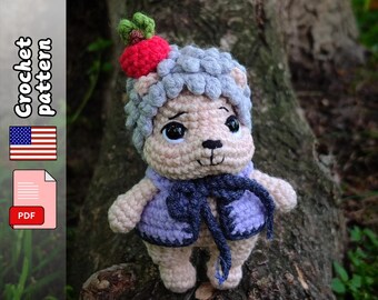 Hedgehog. Crochet pattern. Animal amigurumi. PDF file English