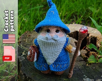 Wizard. Crochet pattern. PDF file English