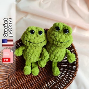 Frog. Crochet pattern. Amigurumi PDF file English