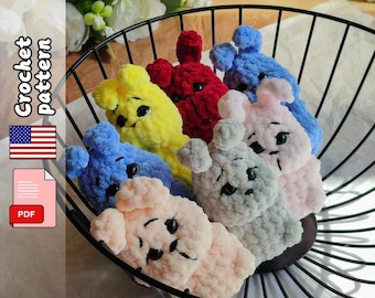 Bunny. Rabbit. Crochet pattern. Amigurumi PDF file English
