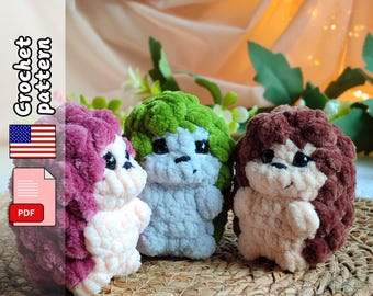 Hedgehog. Crochet pattern. Amigurumi PDF file English