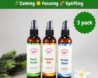 Sensory Room Spray Trio for Kids: Calming, Focus, Mood Support