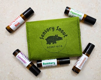 Sensory Snout Scent Kit: Autism/ADHD Support - 5 Essential Oil Scents