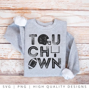 FUßBALL SVG PNG - Touch Down SVG, Fußball SVG, Schnittdatei, Cricut SVG, Fußball Sublimation, Fußballfan Svg, Mom Life Svg, Fußballliebe