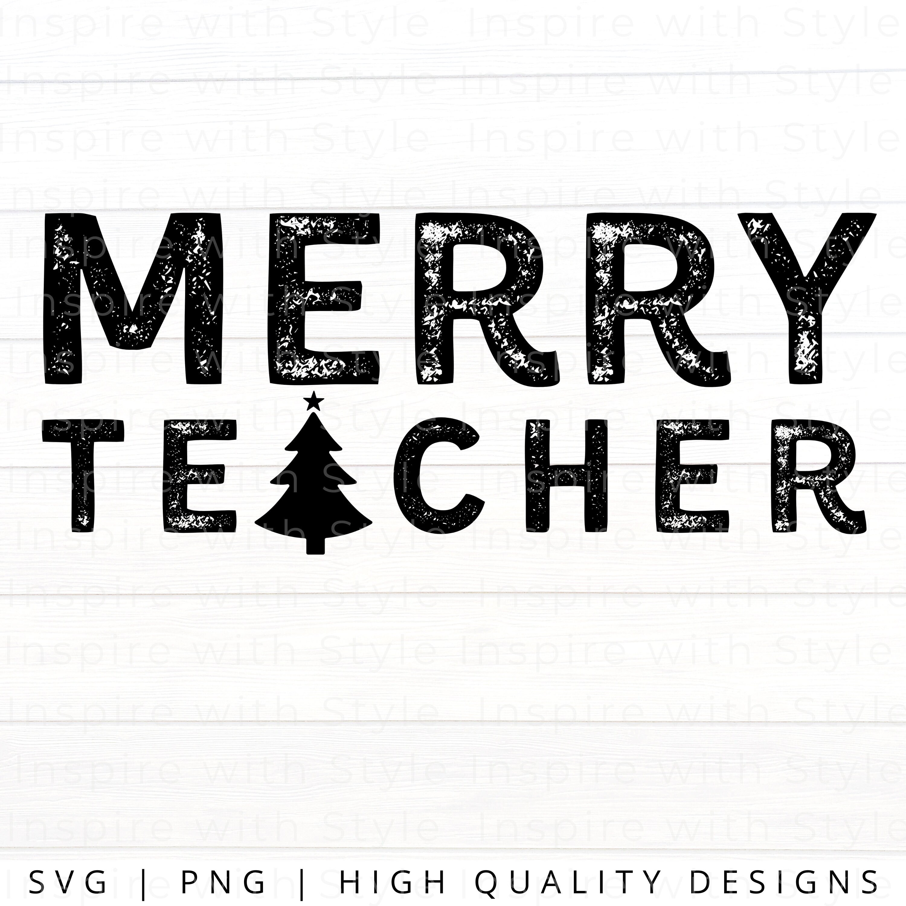 TEACHER SVG PNG Merry Teacher Svg, Fun Teacher Christmas Svg, Cricut ...