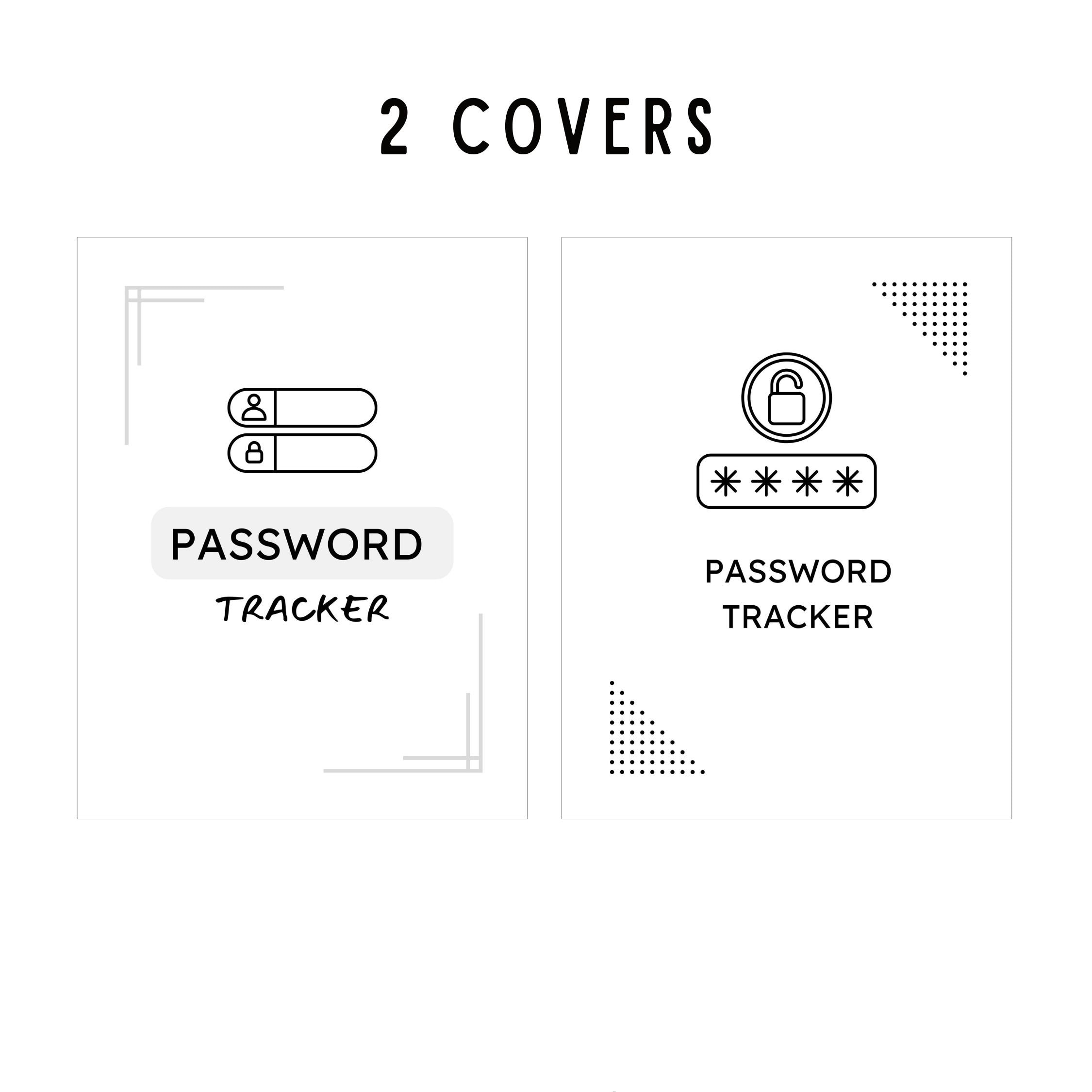 Password Trackers Printable // Password Manager and Organizer ...