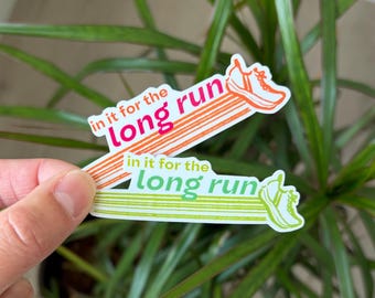 In it for the Long Run - Running Sticker - Gift for Runners